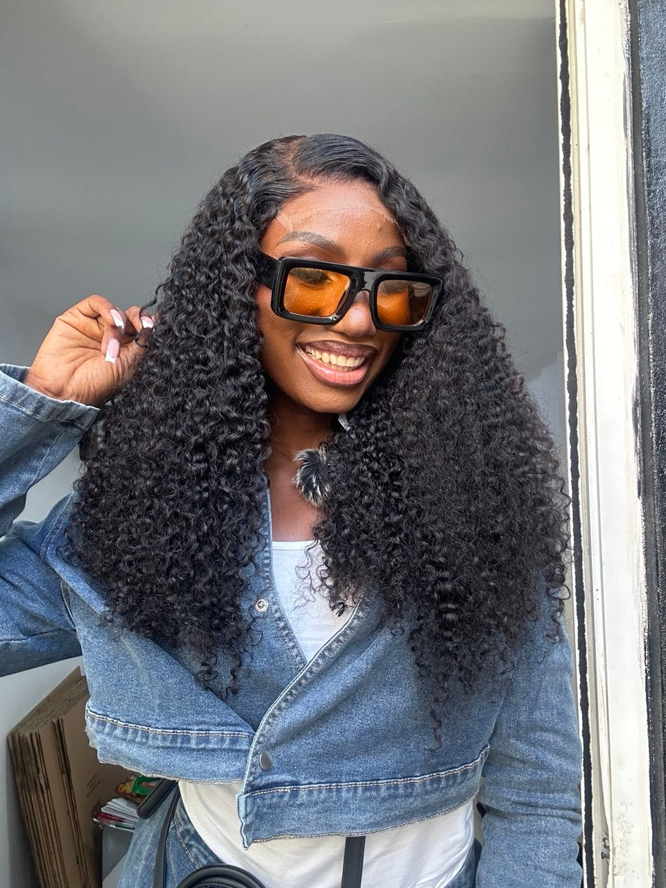 24 INCHES 5 BY 5 PIXIE CURL WIG HD LACE (AVAILABLE 006-HD)