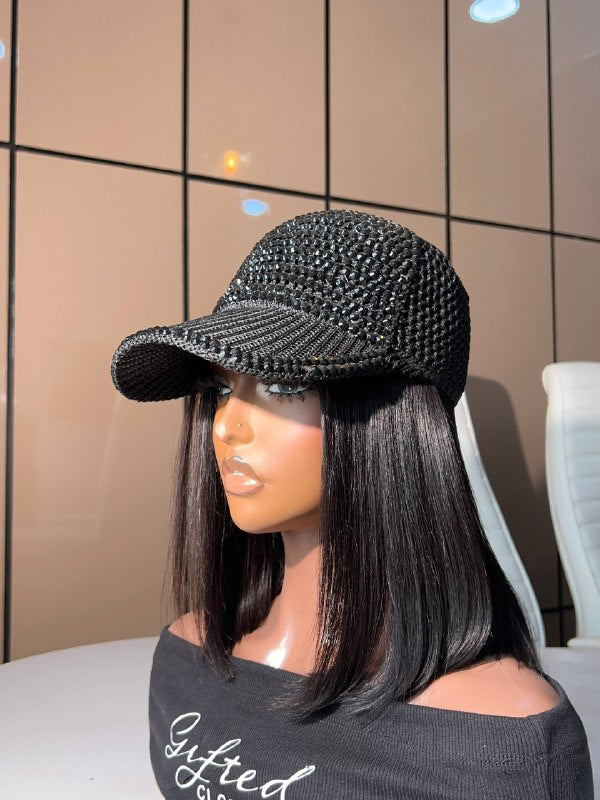 BEADED FACE CAP