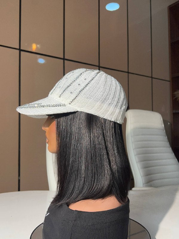 BEADED FACE CAP