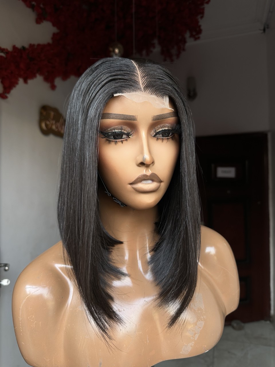 8 INCHES 2 BY 6 SINGLE DONOR BONE STRAIGHT BOB WIG(134-GG  PREORDER )