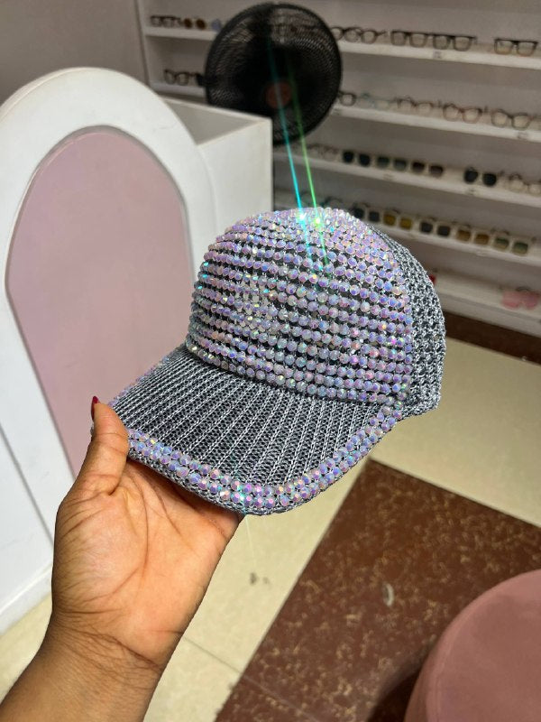 BEADED FACE CAP
