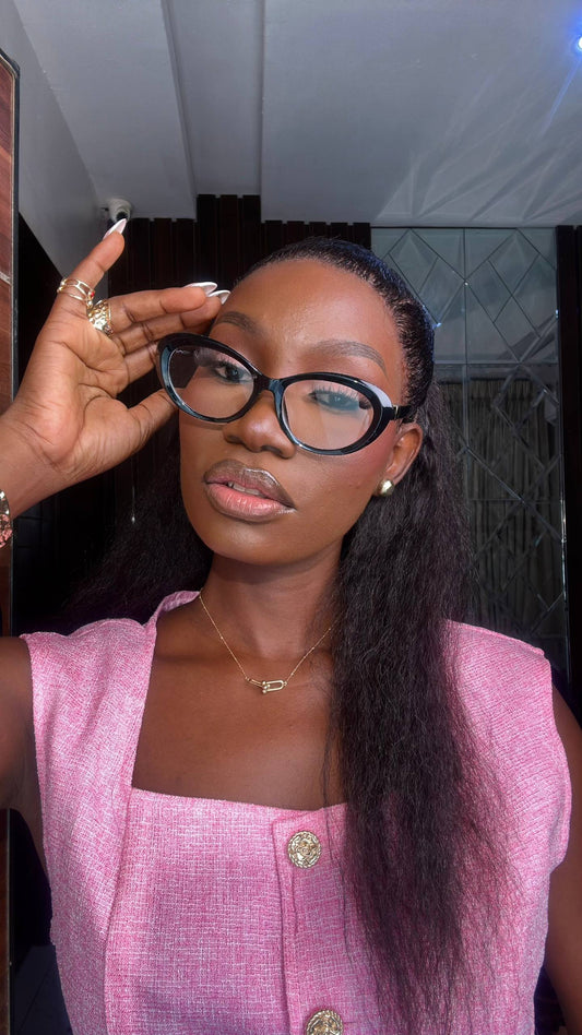 GLASSES 741 (CLEAR LENS,  BLUE LIGHT BLOCKING GLASSES)