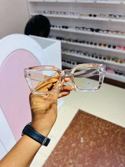 GLASSES 758 (CLEAR LENS,BLUE LIGHT BLOCKING GLASSES)