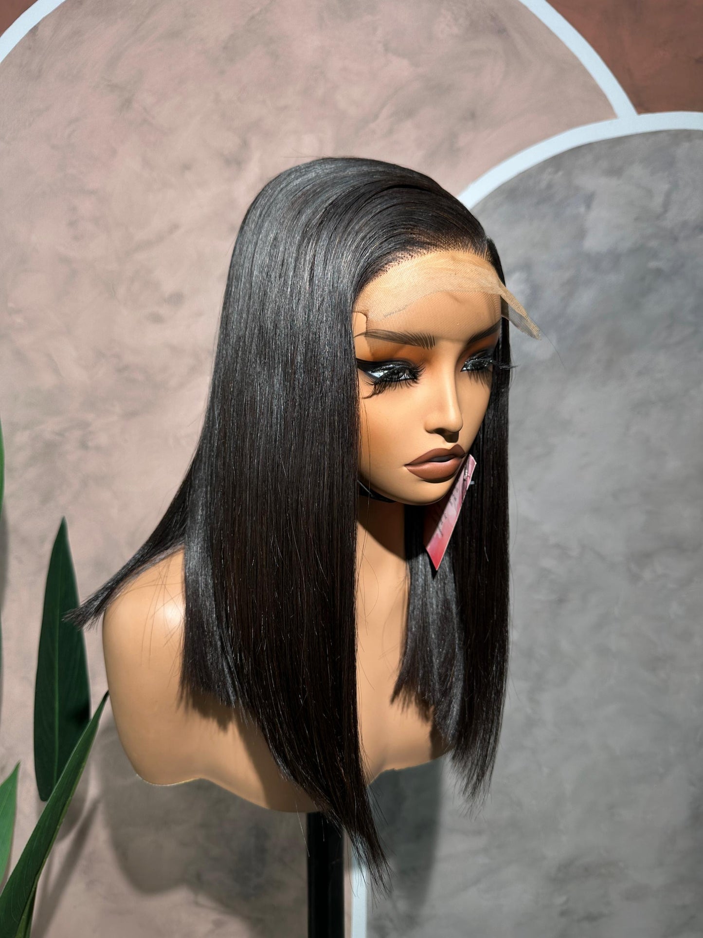 14 INCHES 5 BY 5 CLOURE  WIG NATURAL BONE-STRAIGHT(053-GG AVAILABLE)