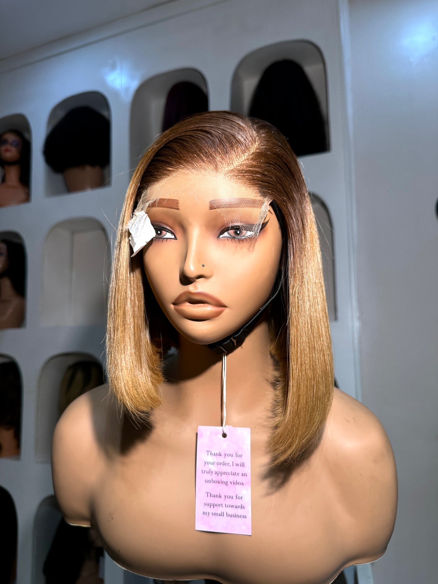 10 INCHES 5 BY 5 HD LACE SINGLE DONOR BONE STRAIGHT BOB WIG(136-HD PREORDER)