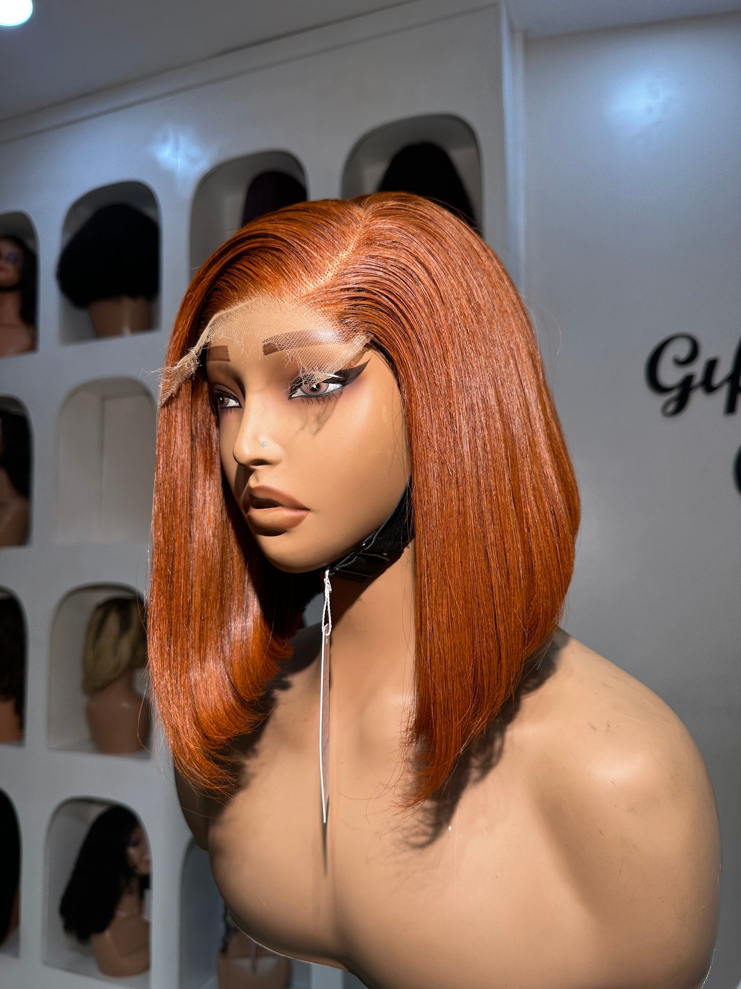 10 INCHES 5 BY 5 HD LACE SINGLE DONOR BONE STRAIGHT BOB WIG(136-HD PREORDER)