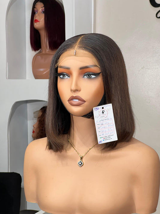 10 INCHES 5 BY 5 NATURAL STRAIGHT WIG (MNS/10/O AVAILABLE)