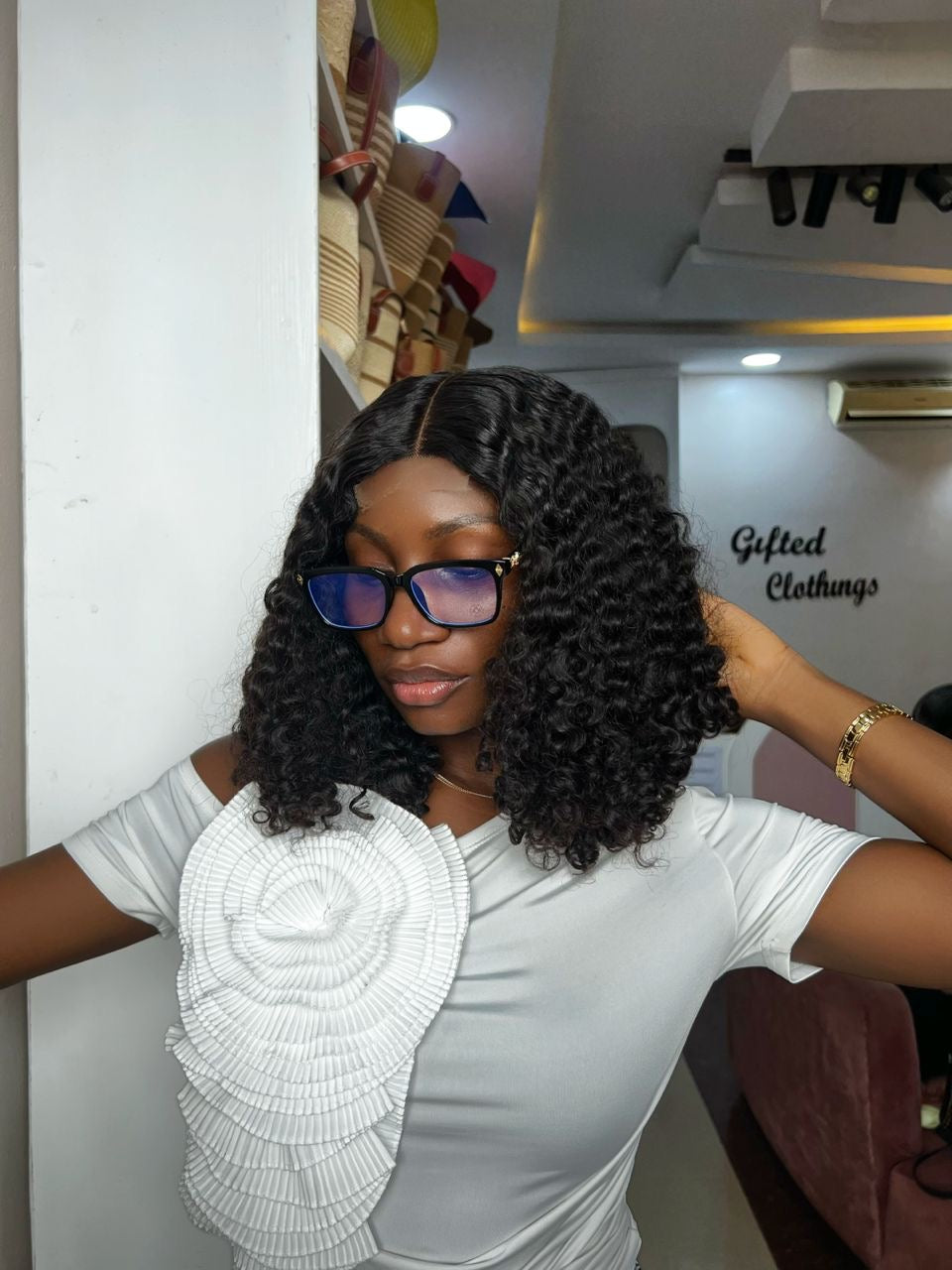 16  INCHES 2 BY 6  WIG SINGLE DONOR PIXIE CURL(121-GG AVAILABLE)