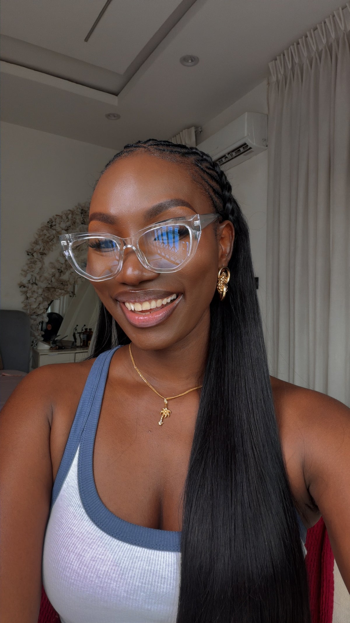 GLASSES 700 (CLEAR LENS , PRESCRIPTION GLASSES, BLUE LIGHT BLOCKING GLASSES)