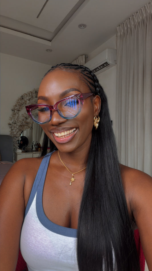 GLASSES 700 (CLEAR LENS , PRESCRIPTION GLASSES, BLUE LIGHT BLOCKING GLASSES)