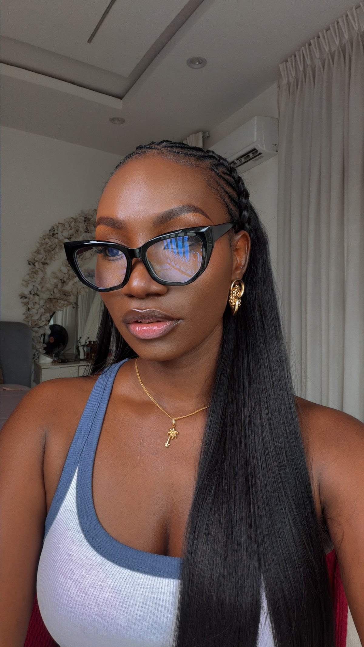GLASSES 700 (CLEAR LENS , PRESCRIPTION GLASSES, BLUE LIGHT BLOCKING GLASSES)