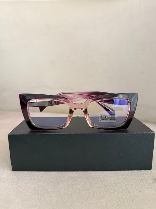 Glasses 893 - Photochromic and anti blue light lens , spring hinge handle , very strong for prescription and fashion