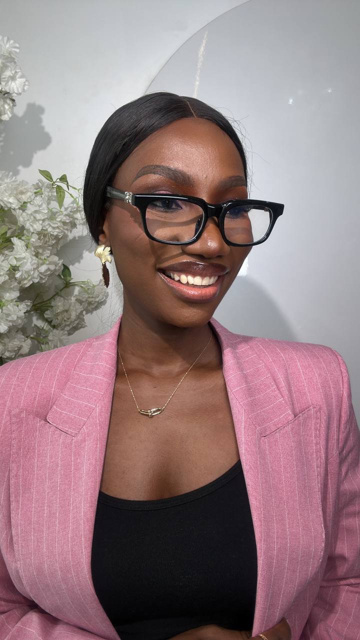 GLASS 673(CLEAR LENS, BLUE LIGHTING BLOCKING LENS, PRESCRIPTION FRAMES,CHROME HEART GLASSES)