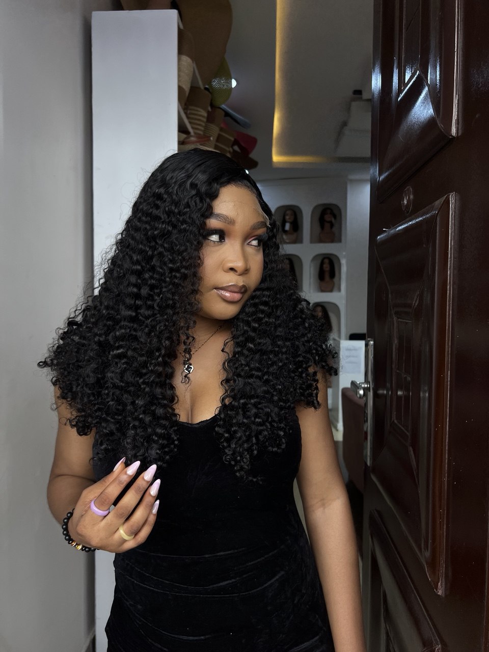 24 INCHES 5 BY 5 PIXIE CURL WIG HD LACE (AVAILABLE 006-HD)