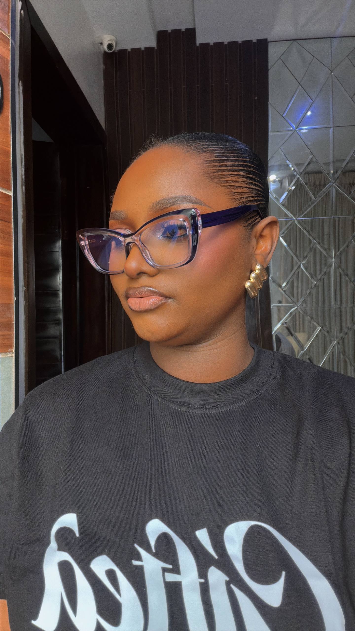 Glasses 916 - Photochromic and anti blue light lens , spring hinge handle , very strong for prescription and fashion