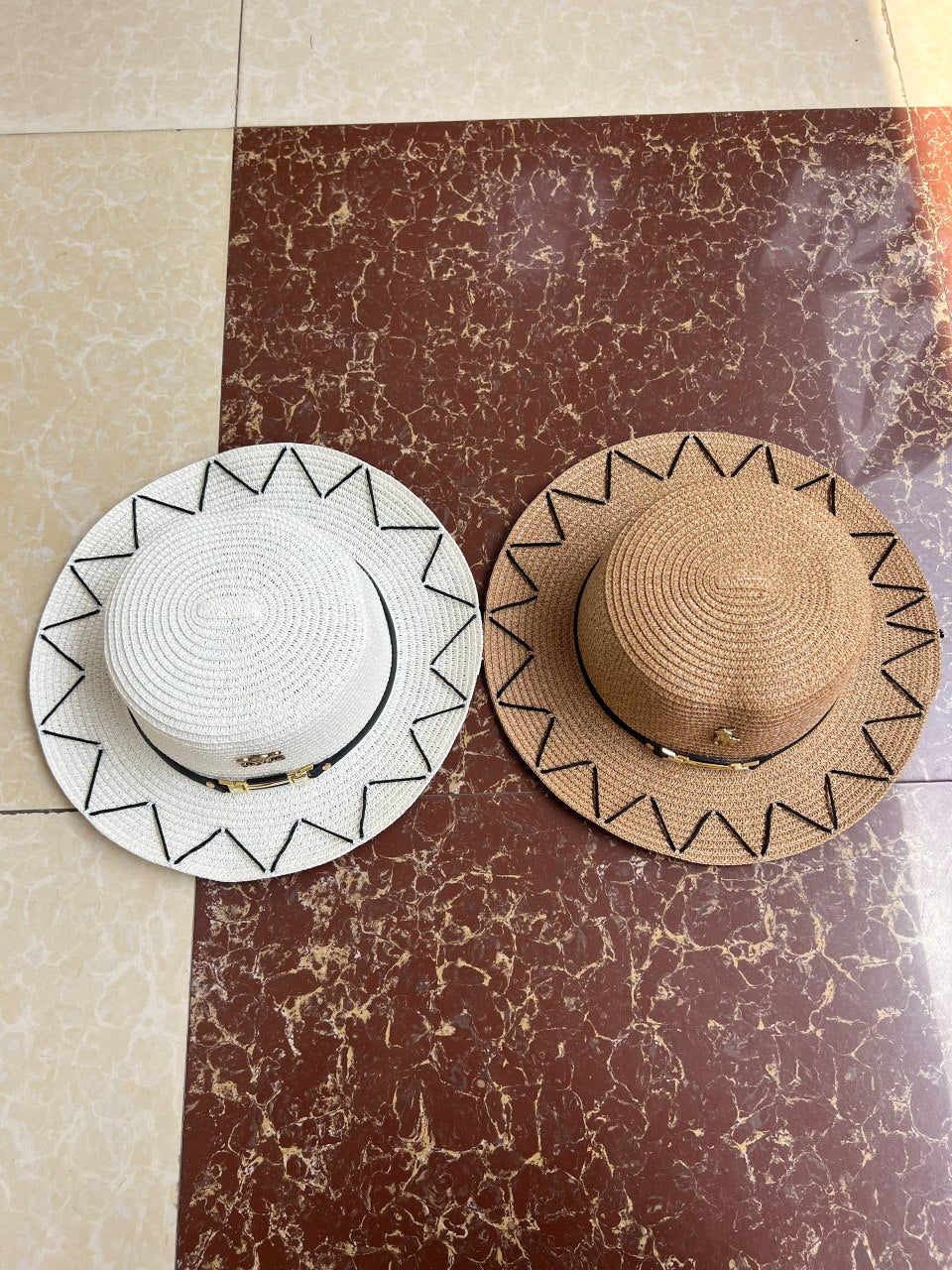 DESIGNER GUCCI FLOPPY STRAW HAT