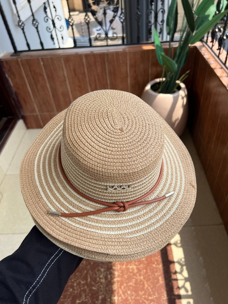DESIGNER GUCCI FLOPPY STRAW HAT