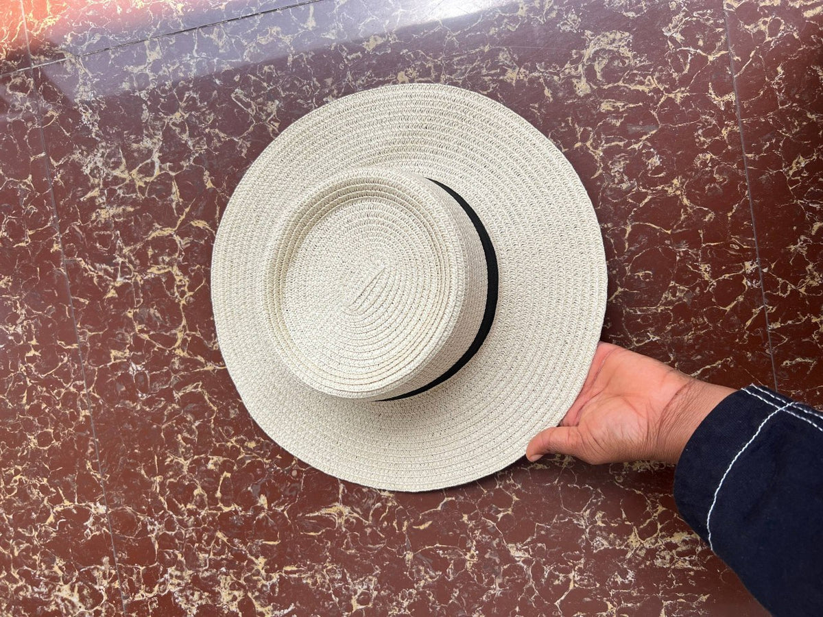 FLOPPY HAT WITH BLACKBAND