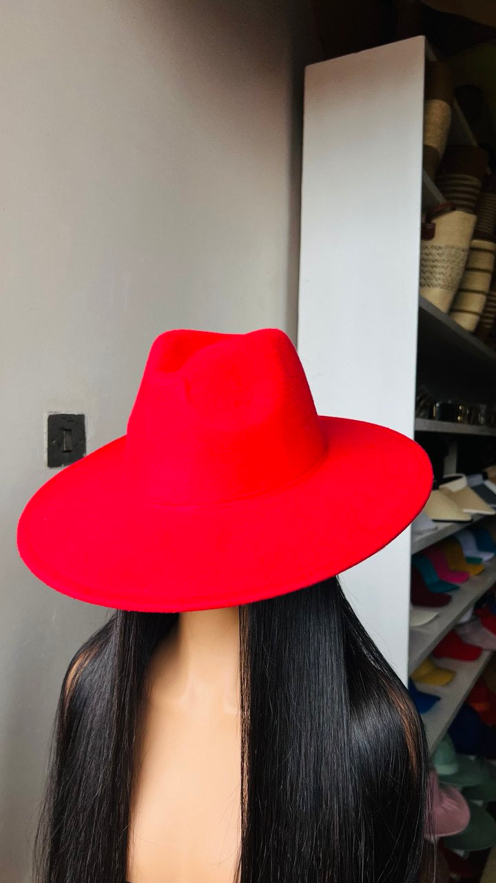 HIGH QUALITY WIDE FEDORA HAT