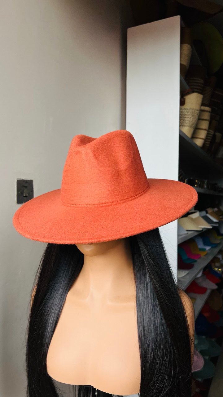 HIGH QUALITY WIDE FEDORA HAT