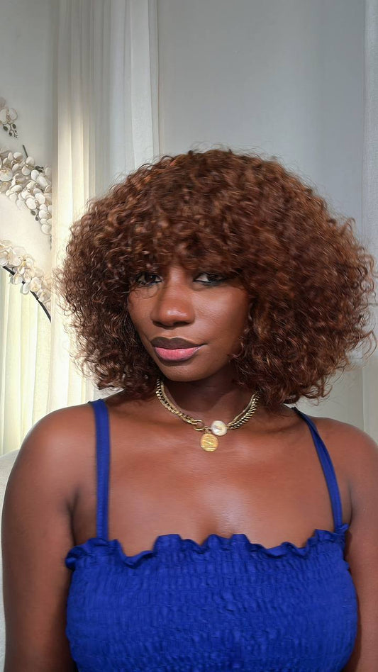 FRINGE CURLY WIG 14 INCHES MULTIPLE DONOR WIG(MFC/14/B AVAILABLE)
