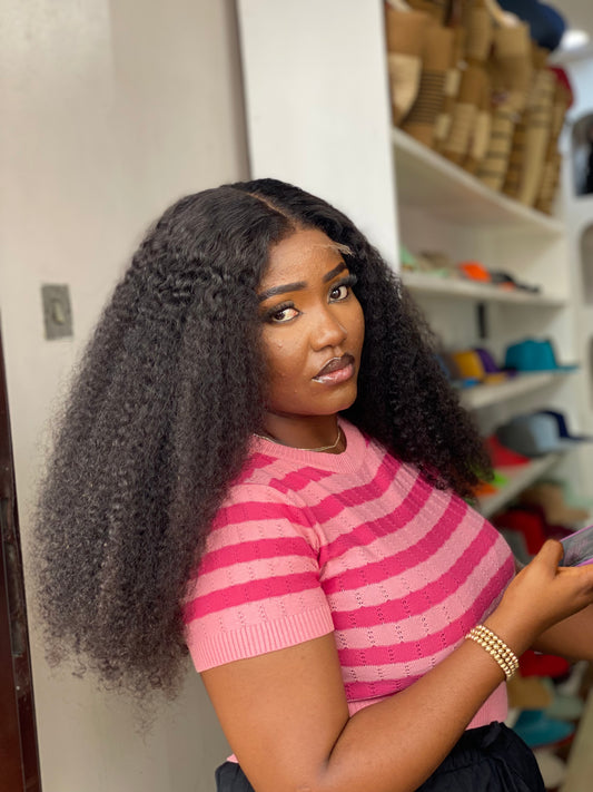 24 INCHES 5 BY 5 HD LACE PIXIE CURL WIG CANDY (AVAILABLE 006-HD)