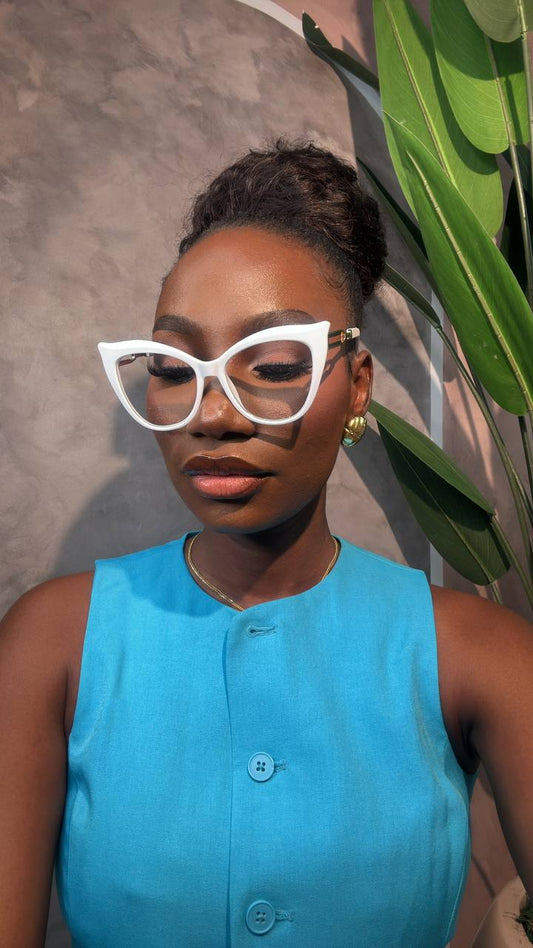 GLASSES 590(CLEAR LENS BLUE LIGHT BLOCKING LENS, PRESCRIPTION FRAMES)