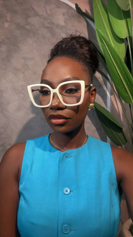 GLASSES  555(CLEAR LENS,BLUE LIGHT BLOCKING GLASSES, PRESCRIPTION FRAMES)