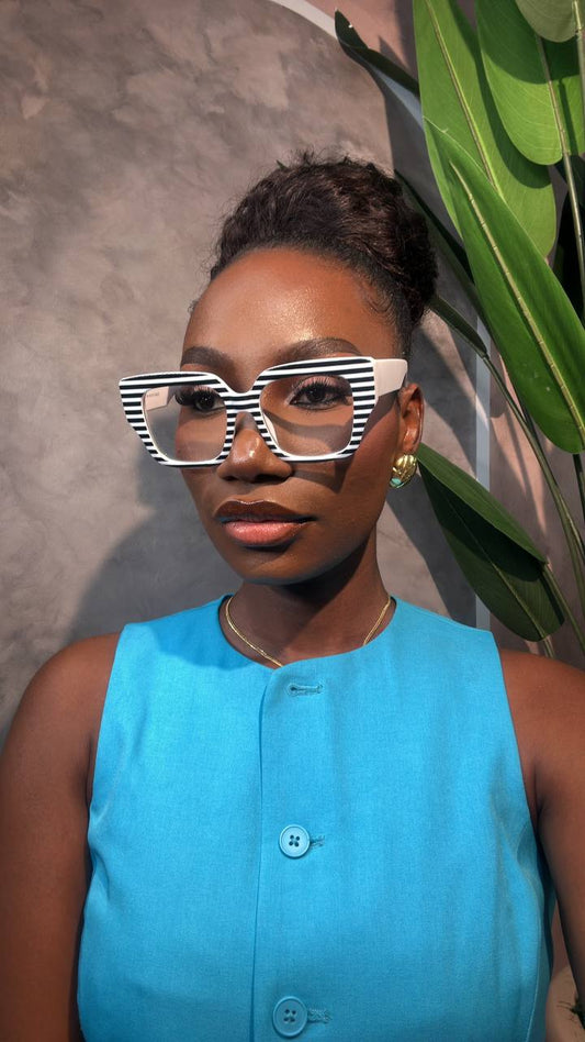 GLASSES  484(UNISEX CLEAR LENS, PRESCRIPTION BLUE LIGHT BLOCKING GLASSES)