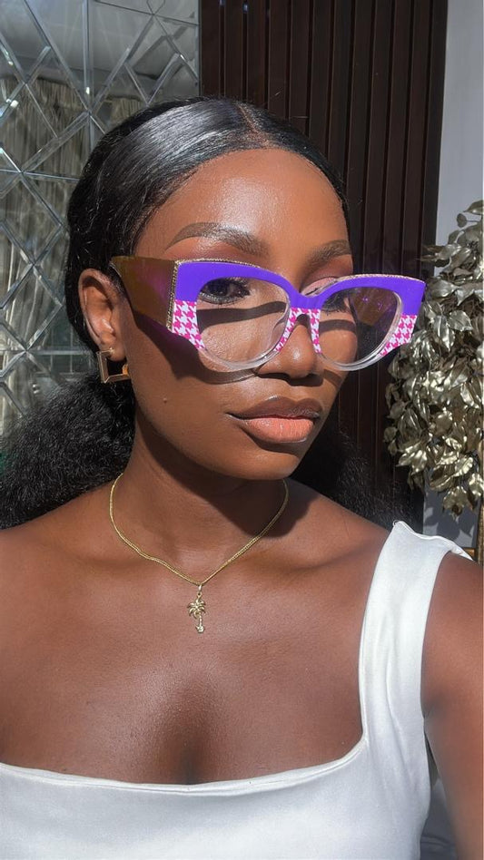 GLASS 529(CLEAR LENS, PRESCRIPTION BLUE LIGHT BLOCKING GLASSES)