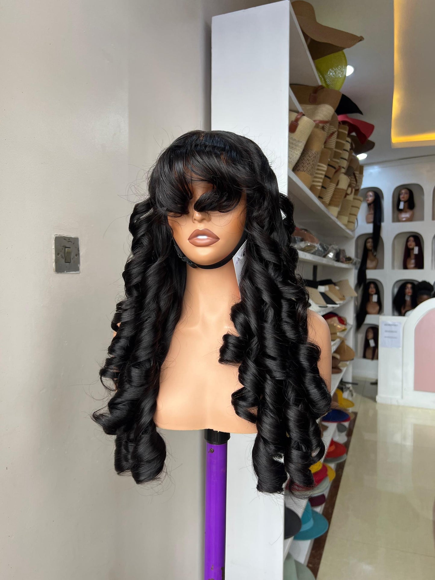 26 INCHES FRINGE WAVY  WIG(MFW/26/NC AVAILABLE)