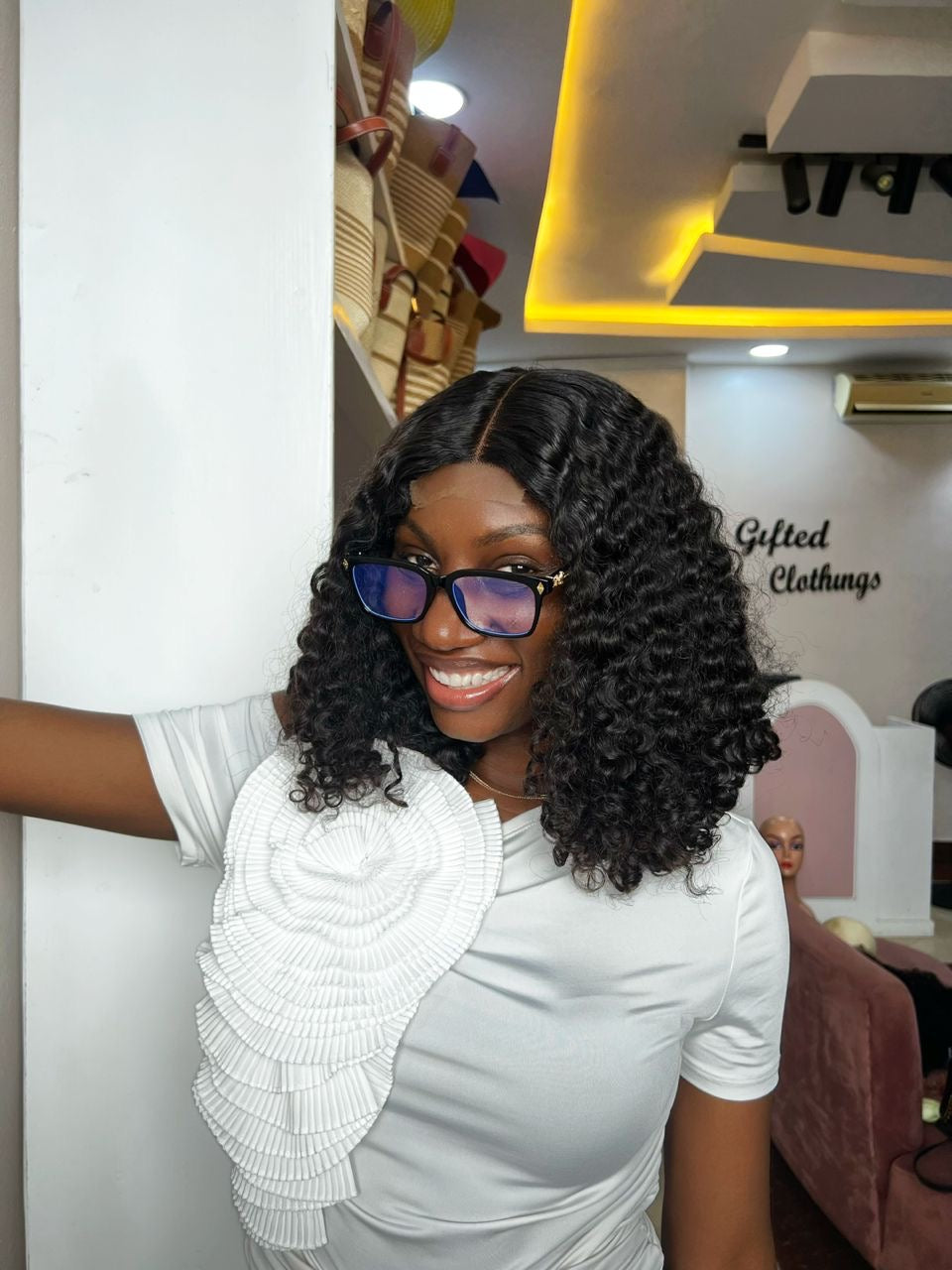 16  INCHES 2 BY 6  WIG SINGLE DONOR PIXIE CURL(121-GG AVAILABLE)