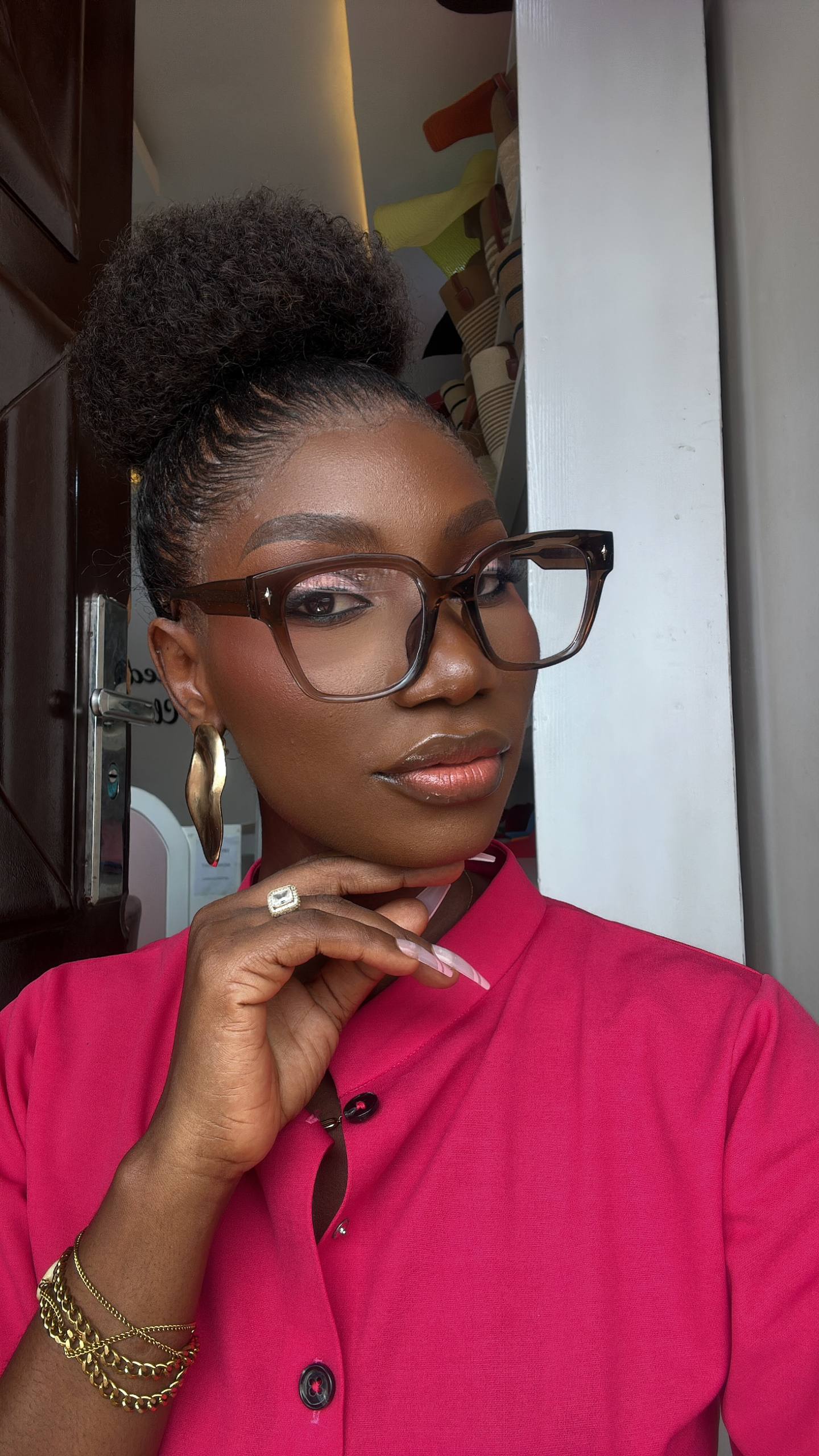 GLASSES 716 (CLEAR LENS  PRESCRIPTION FRAMES, BLUE LIGHT BLOCKING GLASSES)