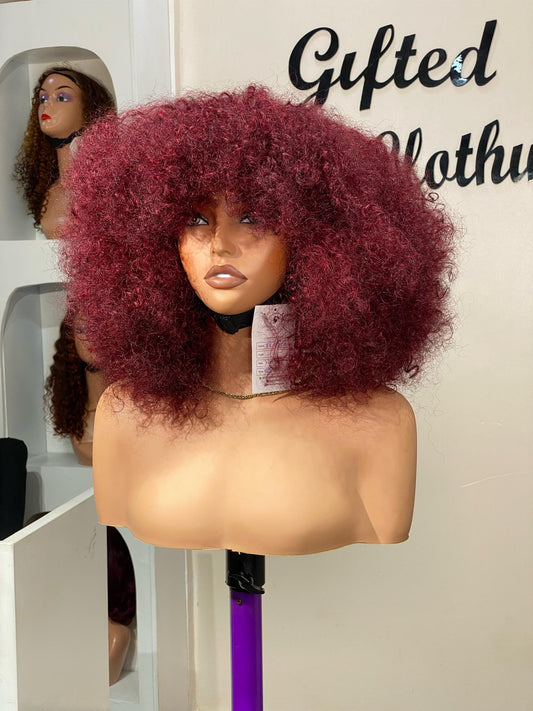 12 INCHES WINE FRINGE PIXIE(AVAILABLE MPC/18/W)