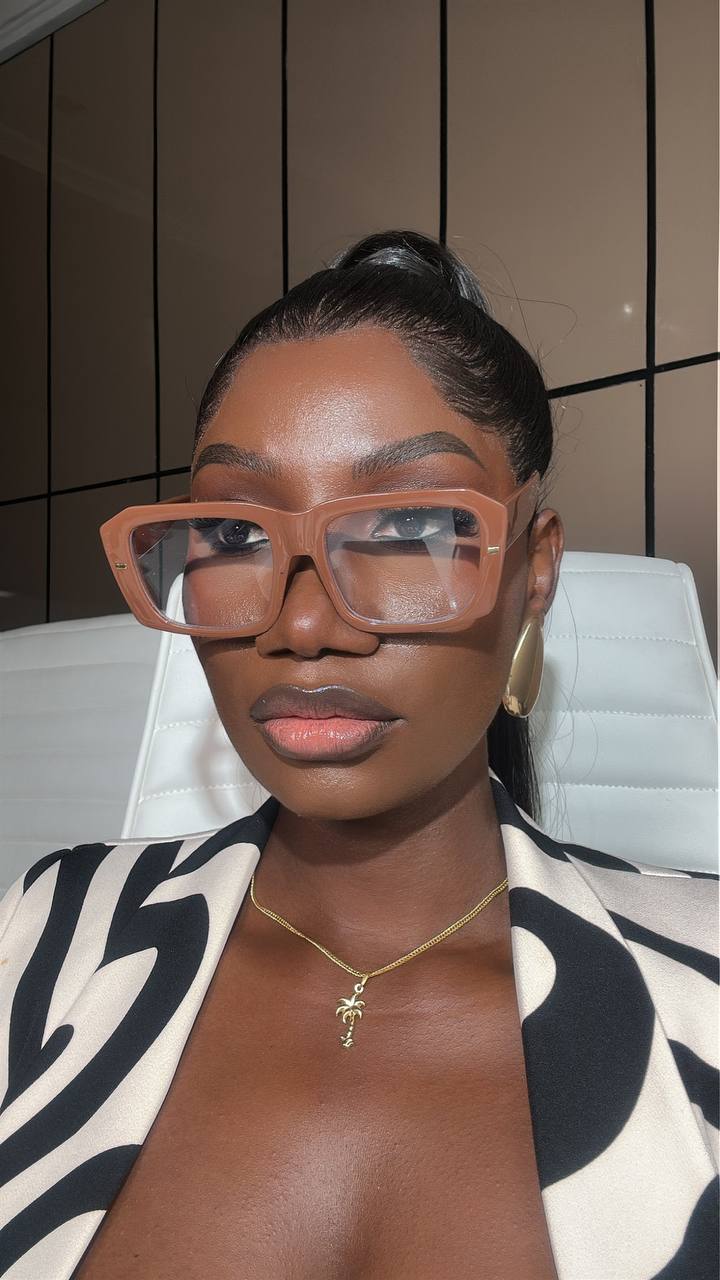GLASSES  548( UNISEX CLEAR LENS, PRESCRIPTION BLUE LIGHT BLOCKING GLASSES)