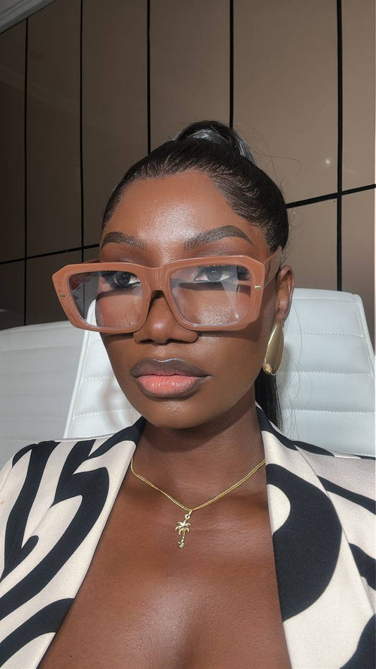 GLASSES  548( UNISEX CLEAR LENS, PRESCRIPTION BLUE LIGHT BLOCKING GLASSES)