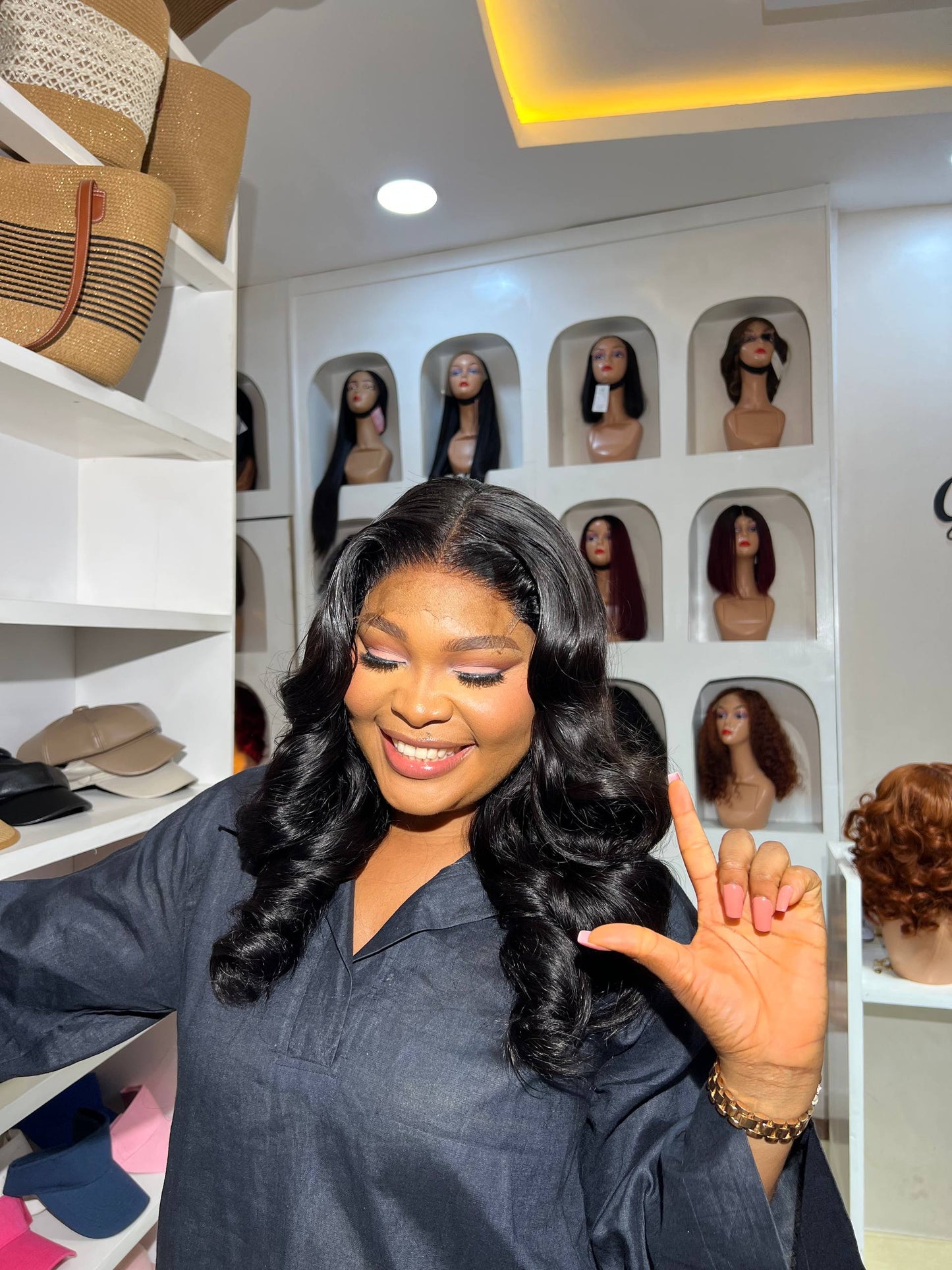 20 INCHES 5 BY 5 WAVY WIG HD LACE (PREORDER 076-HD)