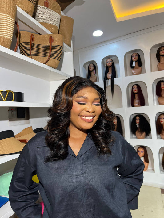 16 INCHES 5 BY 5 WAVY WIG HD LACE (AVAILABLE 004-HD)