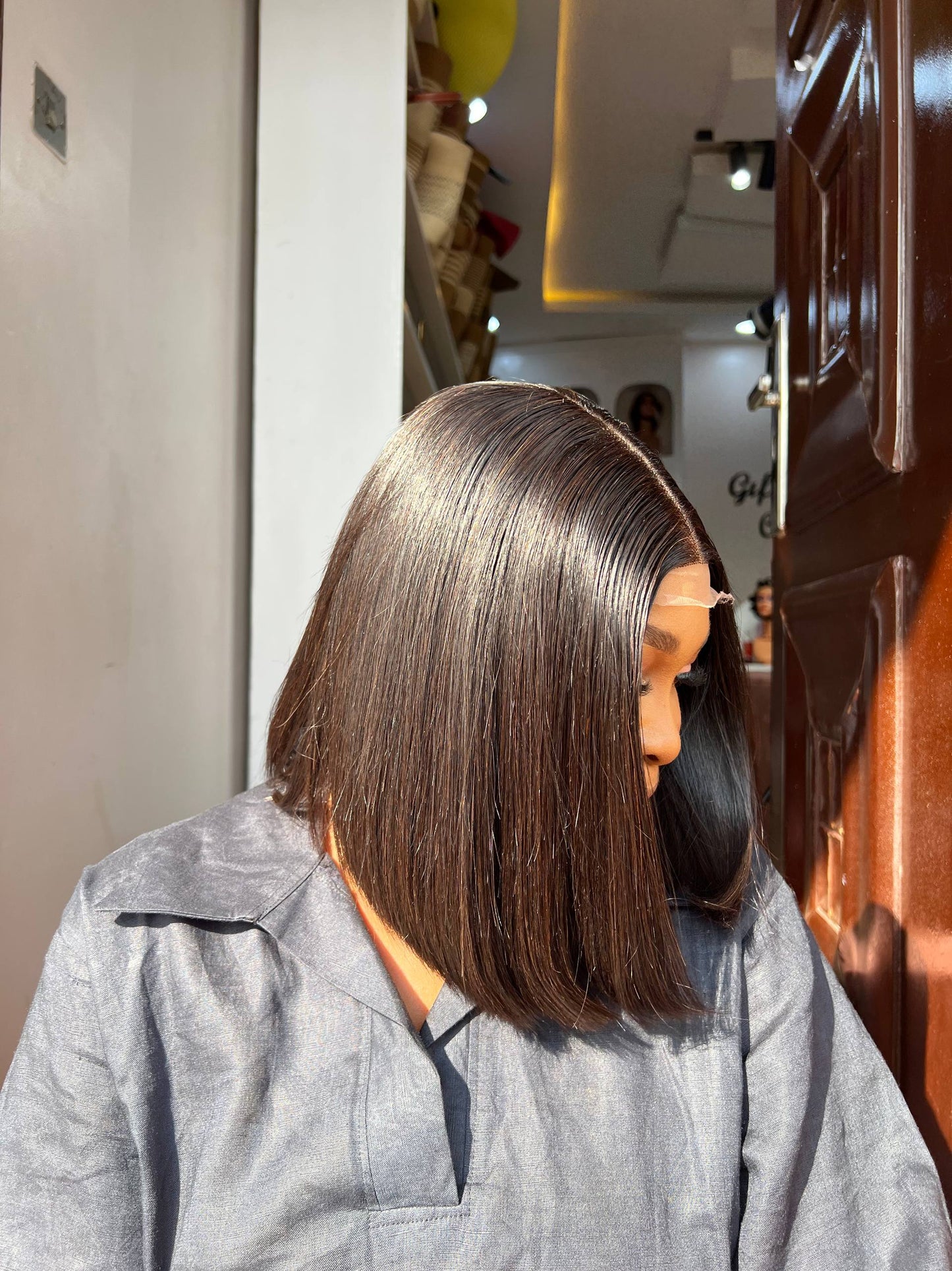 10 INCHES 2 BY 6 CLOSURE MULTIPLE DONOR BOB WIG (009-GG AVAILABLE)