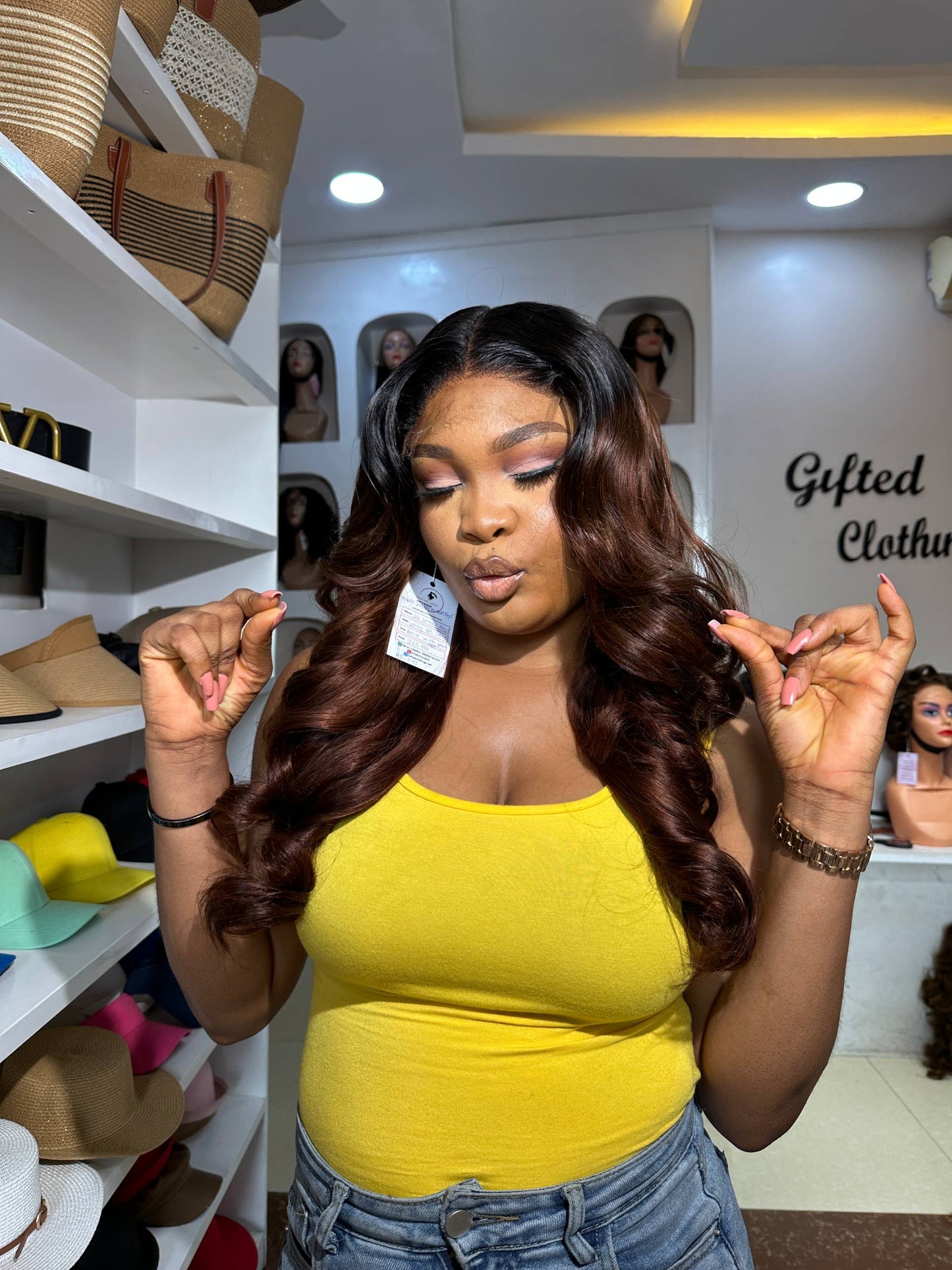 20 INCHES 5 BY 5 WAVY WIG HD LACE (AVAILABLE 001-HD)