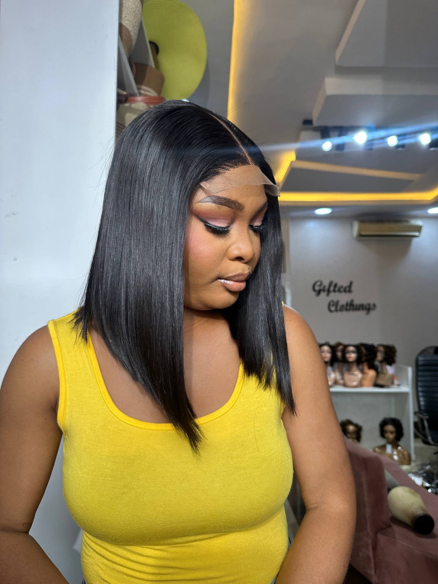 12 INCHES 5 BY 5 CLOSURE MULTIPLE DONOR WIG(015-GG AVAILABLE)