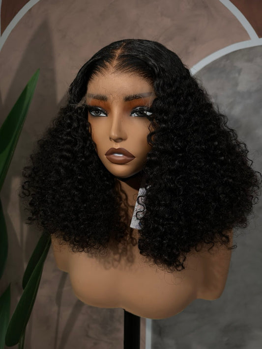 16 INCHES 5 BY 5 PIXIE CURL WIG HD LACE (AVAILABLE 071-HD)