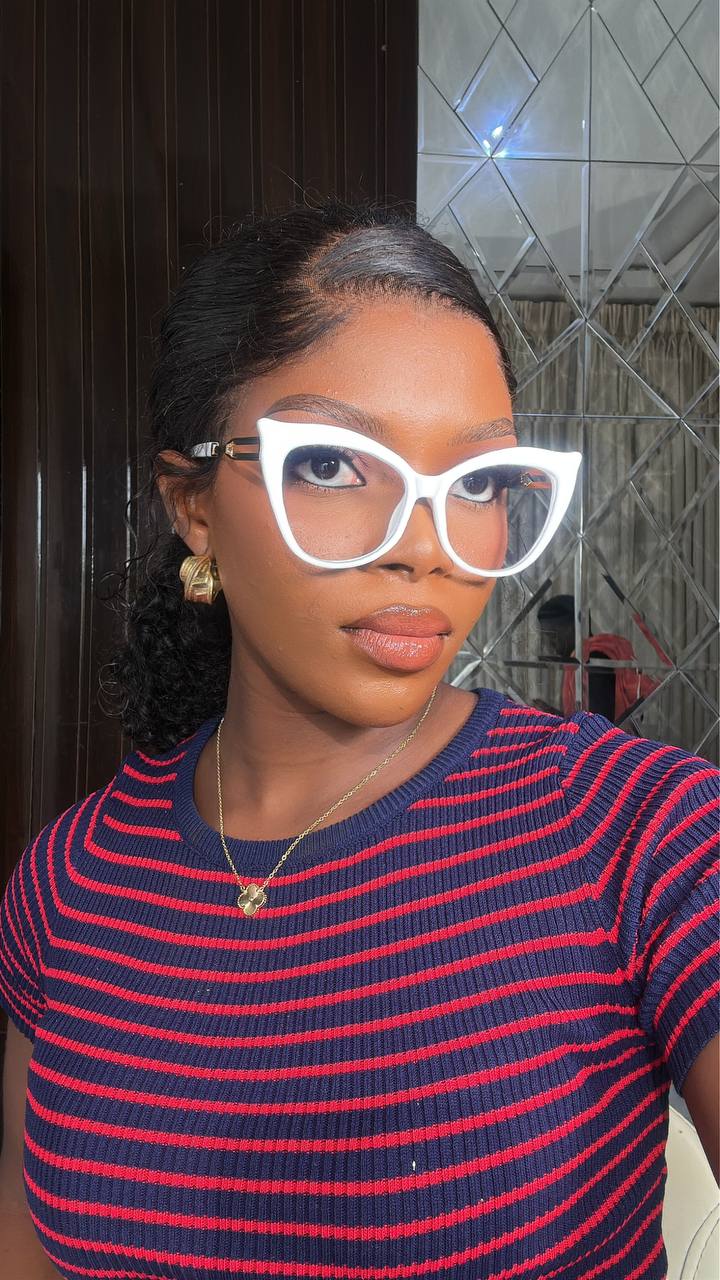 GLASSES 590(CLEAR LENS BLUE LIGHT BLOCKING LENS, PRESCRIPTION FRAMES)
