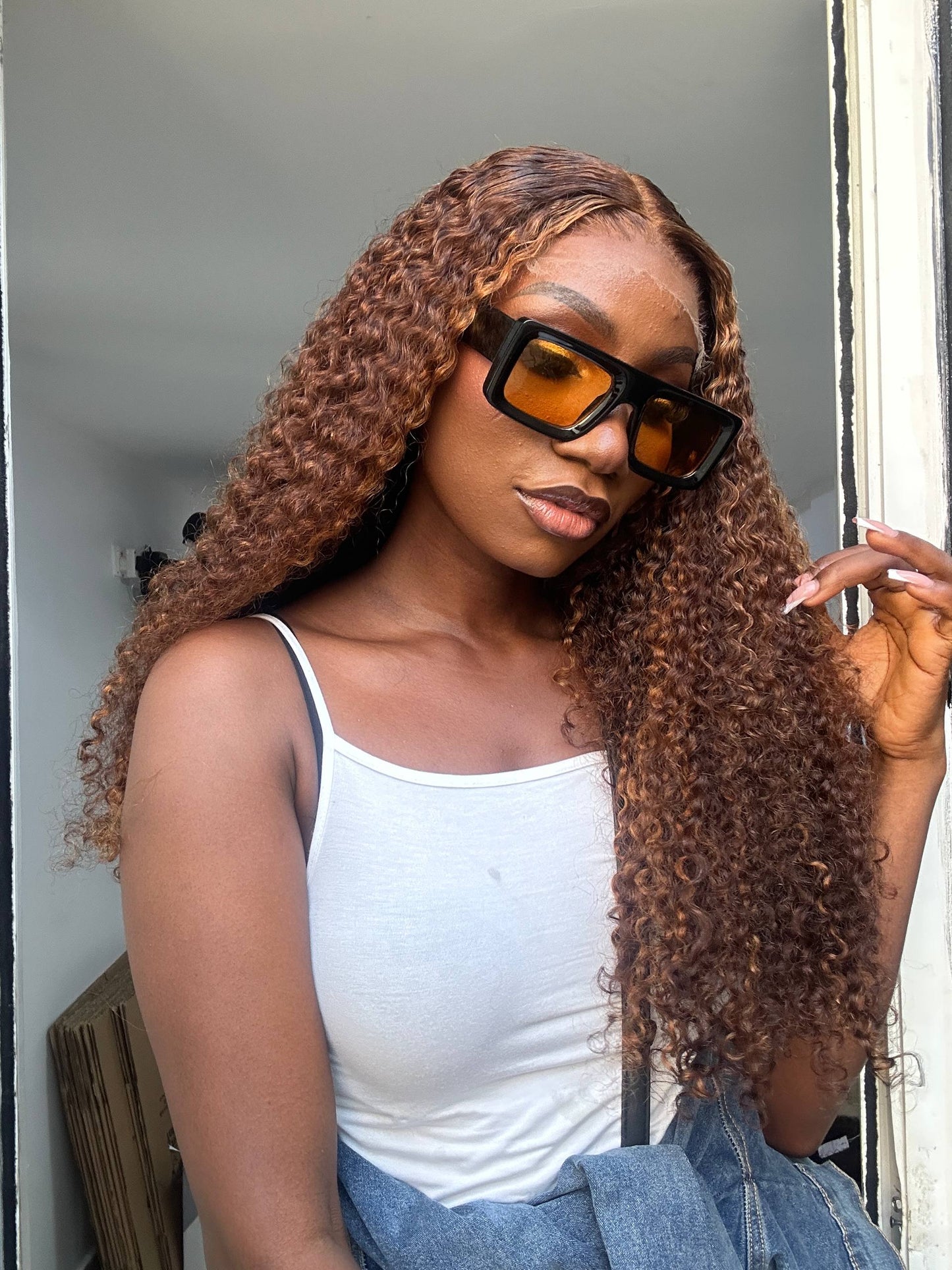 24 INCHES 5 BY 5 HD LACE PIXIE CURL WIG (002-HD AVAILABLE)