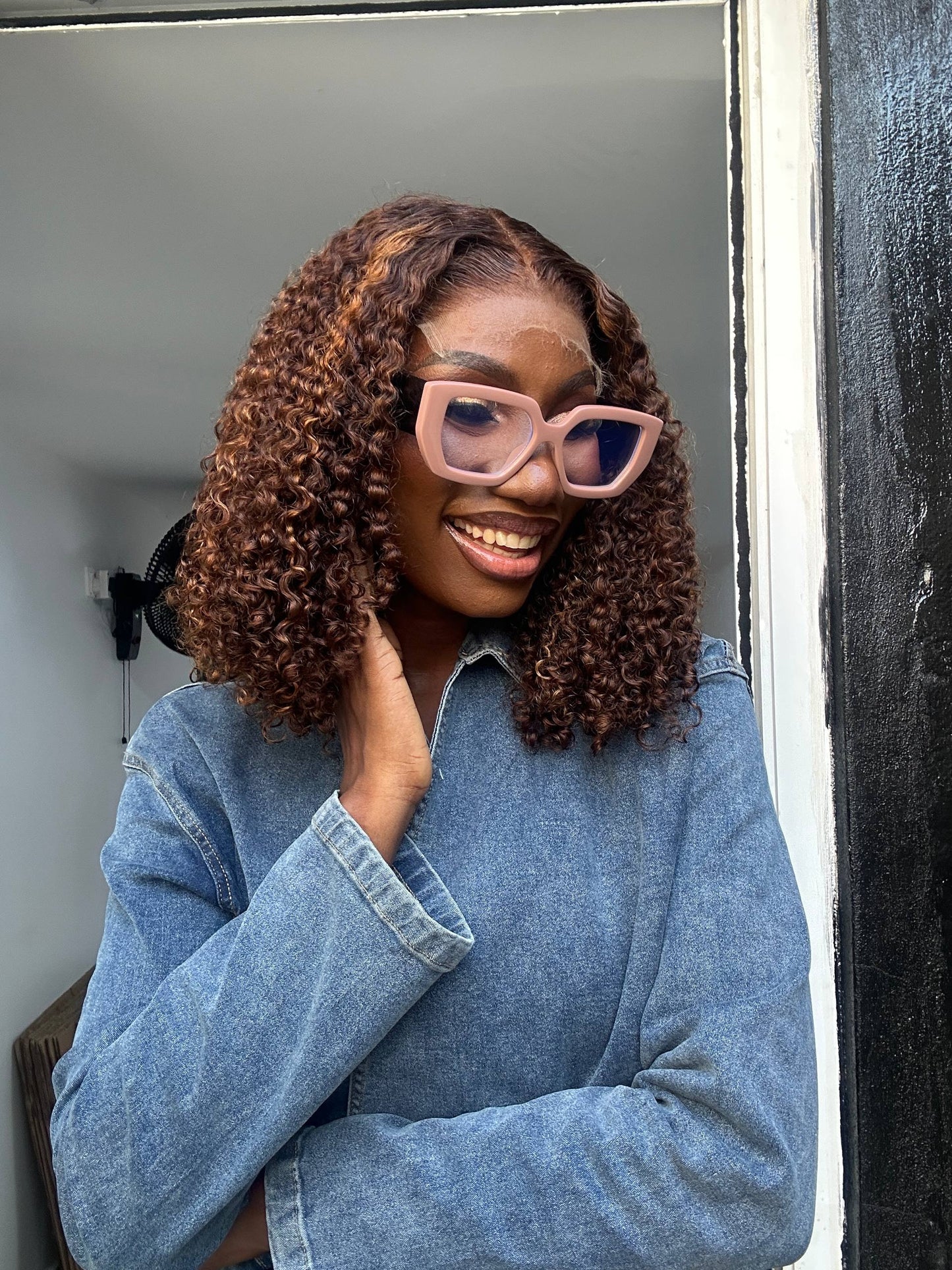 14 INCHES 5 BY 5 PIXIE CURL WIG HD LACE (AVAILABLE 005-HD)