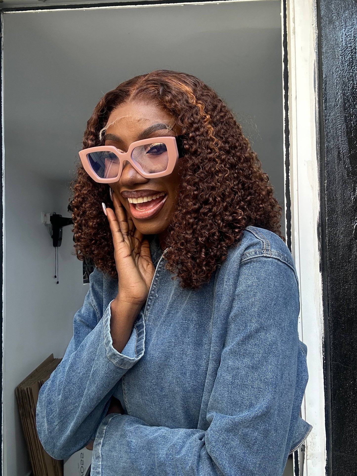 14 INCHES 5 BY 5 PIXIE CURL WIG HD LACE (AVAILABLE 005-HD)