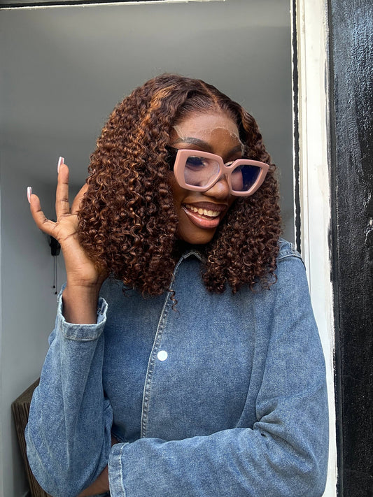 14 INCHES 5 BY 5 PIXIE CURL WIG HD LACE (AVAILABLE 005-HD)