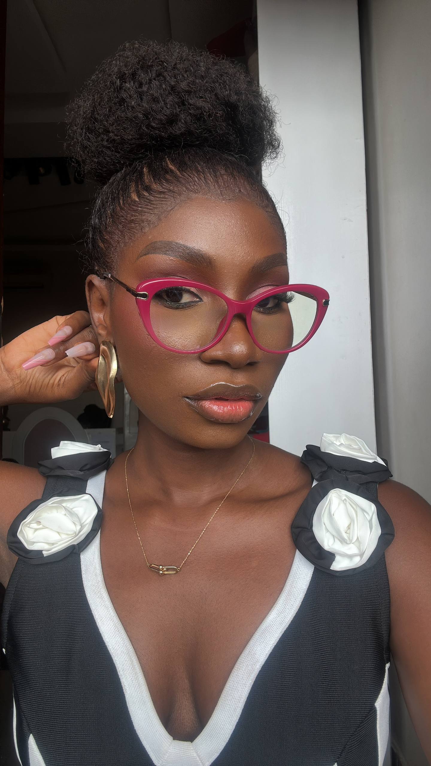 GLASSES 706 (CLEAR LENS  BLUE LIGHT BLOCKING GLASSES)