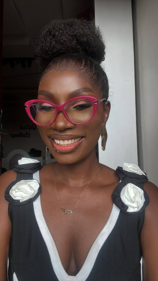 GLASSES 706 (CLEAR LENS  BLUE LIGHT BLOCKING GLASSES)