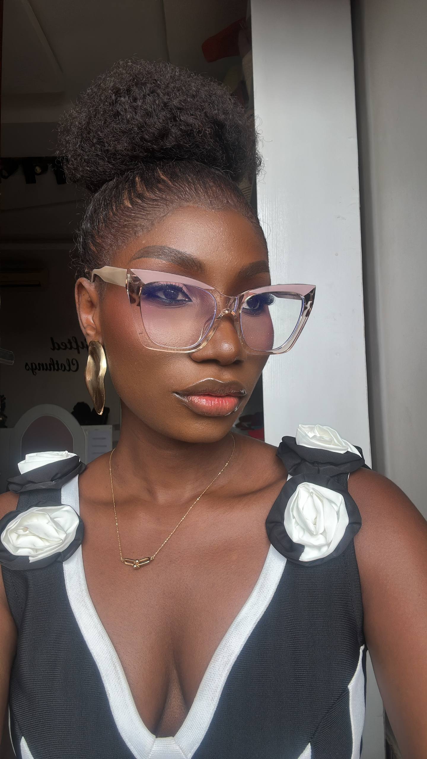 GLASSES 703 (CLEAR LENS, PRESCRIPTION FRAMES, BLUE LIGHT BLOCKING GLASSES)